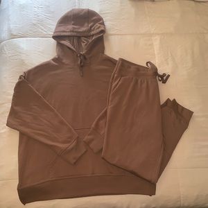 Brown hoodie and joggers set